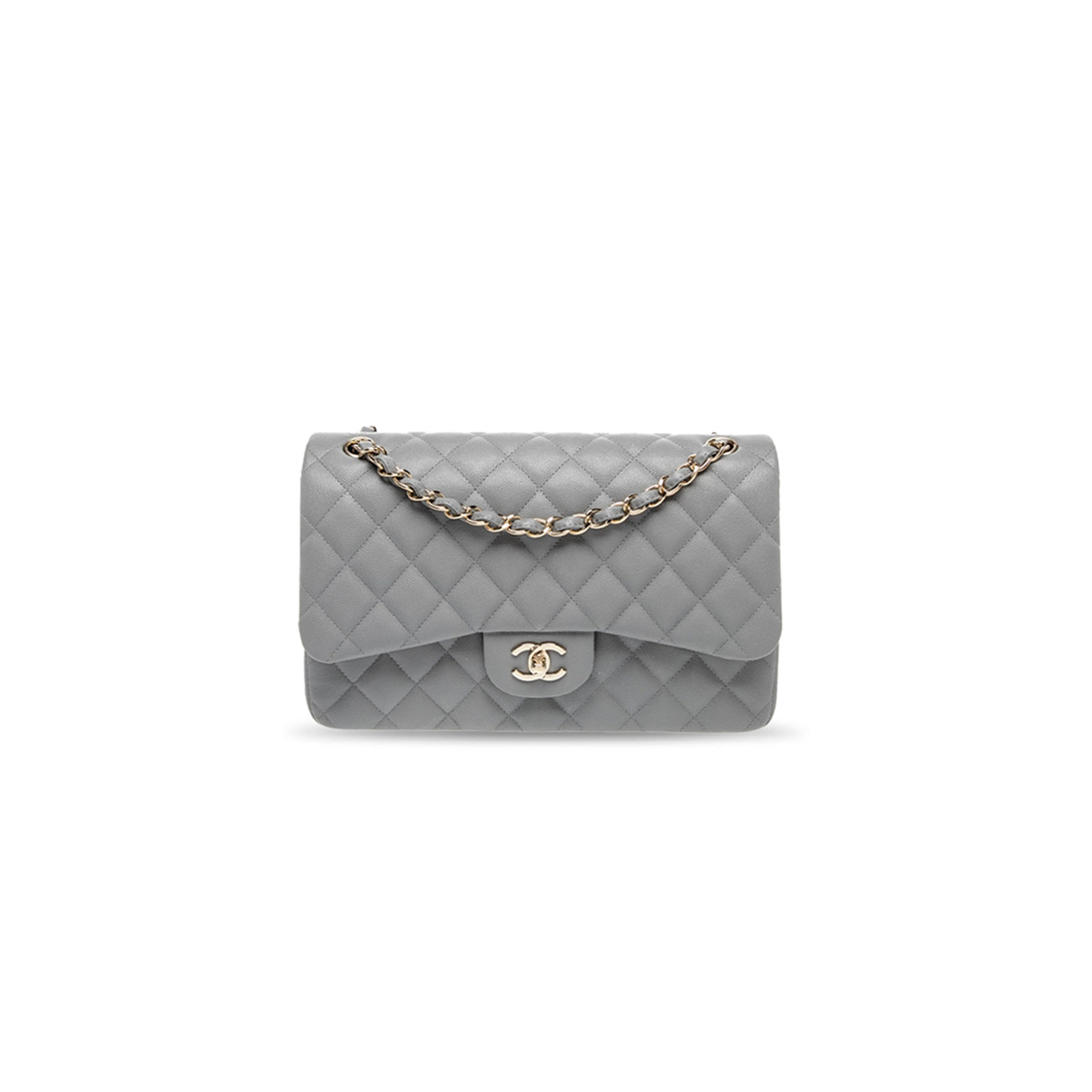 CHANEL CLASSIC JUMBO IN MATTE CAVIAR LEATHER (30*20*9cm)